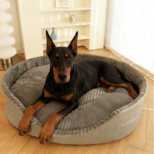 Plush Dog Bed Waterproof Machine Washable for Small Medium Large Dogs