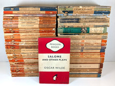Vintage Penguin Books Lot 49 Orange White Pap...
