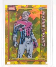 CAPTAIN BRITAIN 2026 TOPPS CHROME SAPPHIRE MARVEL COMICS GOLD REFRACTOR /50 20
