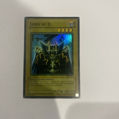Yugioh Lord Of D. Sdk Faded + Foil Line Error Nm