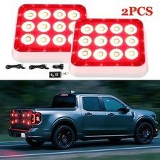 For Trucks Trailer 2x Magnetic Wireless Strobe Red Lights Emergency Hazard Light For Trucks Trailer 2x Magnetic Wireless Strobe Red Lights Emergency Hazard Light