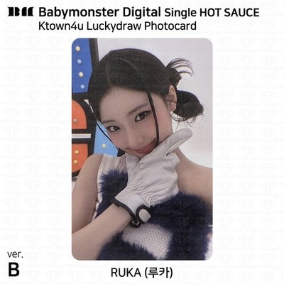 BabyMonster Digital Single Hot Sauce Ktown4u LuckyDraw Photocard