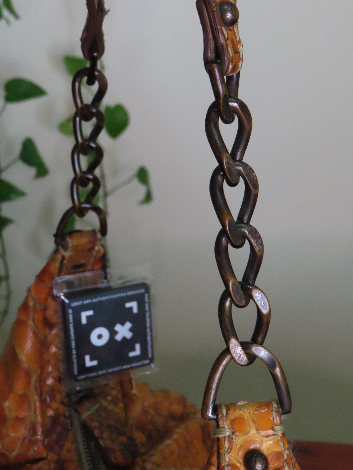 Tan Fendi Python Medium Shoulder Bag - image 12