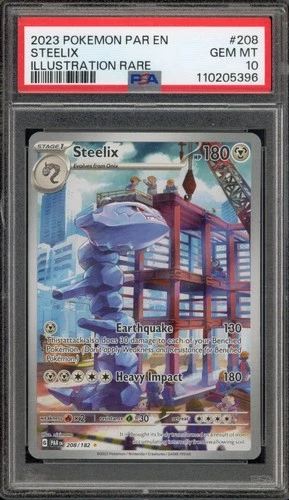 Pokemon Steelix Paradox Rift Illustration Rare #208 PSA 10 Gem Mint
