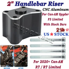 2" Adjust Handlebar Riser Fit For Can-Am Spyder F3 2020-2024 Spyder RT 2020-2025