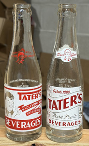 TATER'S BEVERAGES (Pr)...7oz soda acls...Tater Beverage Co. ...Fitchburg, Mass.