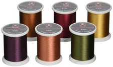 6-Pack Kimono Silk Quilting Thread, 100, 220 Yards Spool, Fall Set 133-06