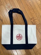 Trader Joe  s Bag Canvas Reusable Heavy Cotton Basic Style Shopping Navy Large