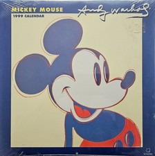 1999 Mickey Mouse Andy Warhol Calendar Te Neu...