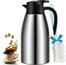68Oz Stainless Steel Thermal Coffee Carafe,Double Walled Vacuum Thermos, Thermal