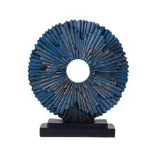 Minimalist Round Sculpture Decorative Objects Above Cabinet Decor Kitchen Mod...