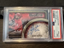 2023 Topps Diamond Icons Joey Votto Auto 2/5 DIA-HVO PSA Red Color Match