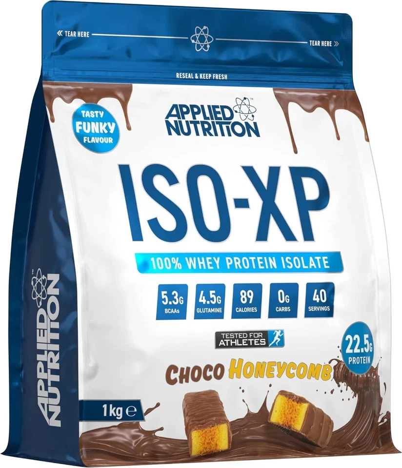 Applied Nutrition Whey Protein Isolate ISO-XP 1kg 40 Servings Choco Honeycomb