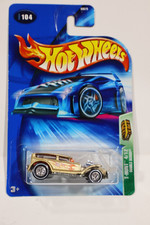 2004 Hot Wheels Treasure Hunts T-HUNT DOUBLE DEMON #104 - Real Rider - Gold
