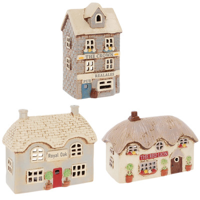 Shudehill Giftware Village Pottery Pubs Teelichthaus Sammlung Keramik