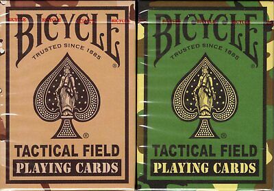 Bicycle Tactical Field Playing Cards 2 Deck Set 