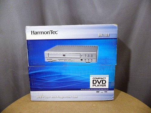 Compact dvd Player Harmon Tec model DV-102 with Remote  Cables  Open Box New - Picture 1 of 4