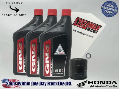 Cyclemax Standard 10W-40 Oil Change Kit fits 2013-2023 Honda CB500F