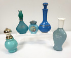 New Listing5 Vintage Avon Blue Bottles Empty Here's my heart Rapture and more