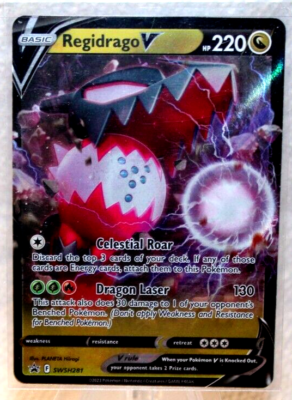 Regidrago V HP220 2022 Collectible Pokemon Trading Card No. SWSH281 Regidrago V HP220 2022 Collectible Pokemon Trading Card No. SWSH281