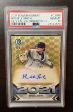 2021 Bowman Russell Smith Class Of 2021 Superfractor Autograph Card 1/1 PSA 10