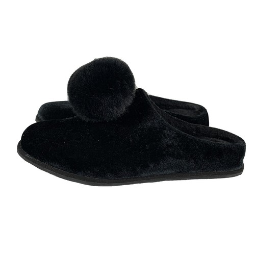 Bullock & Jones Men\'s 7 Luxury Black Velvet Albert House Slippers Slip-On Shoes The Velvet Albert Slipper – Crockett & Jones US main image 4