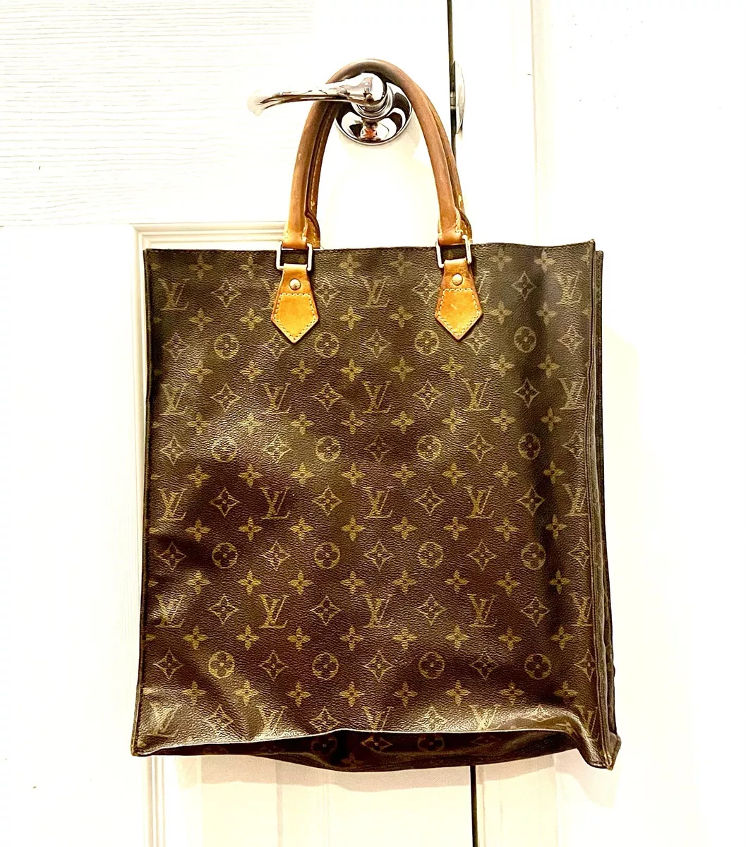 Louis Vuitton Sac Plat Tote Bag Used (6001)