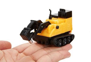 toy truck follows black line