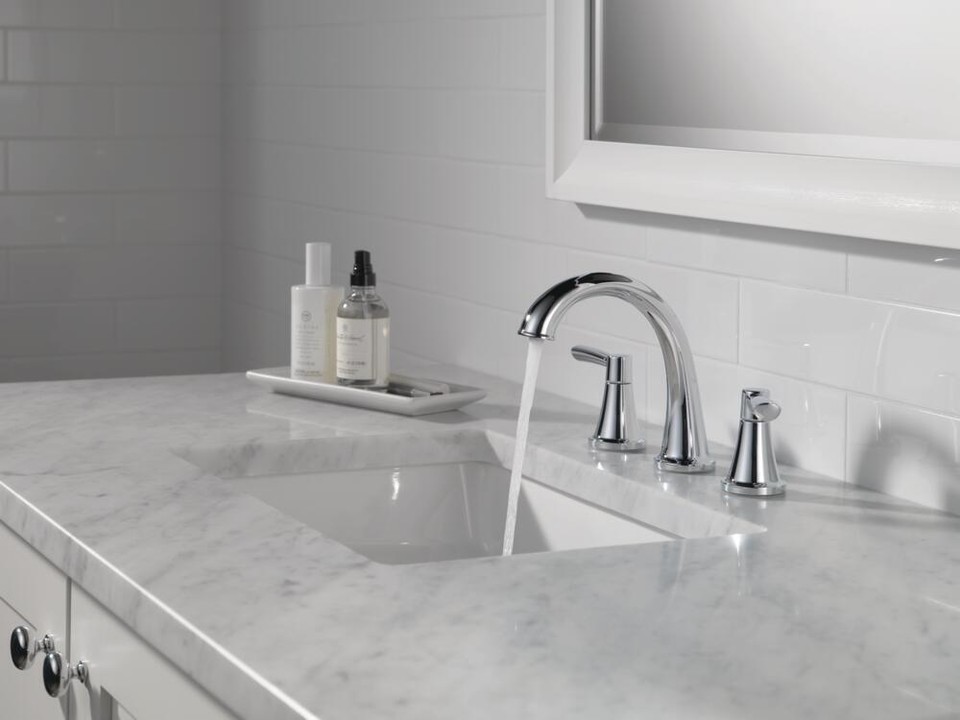 Certified Refurbished Delta Porter Widespread Bathroom Faucet – Chrome 35984LF-ECO-R