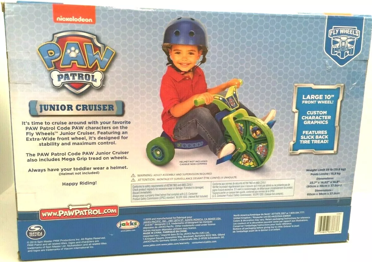 Paw patrol best sale junior cruiser tricycle