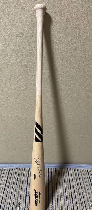 Hideki Matsui actual use autographed bat MLB WS MVP 2009 Mizuno