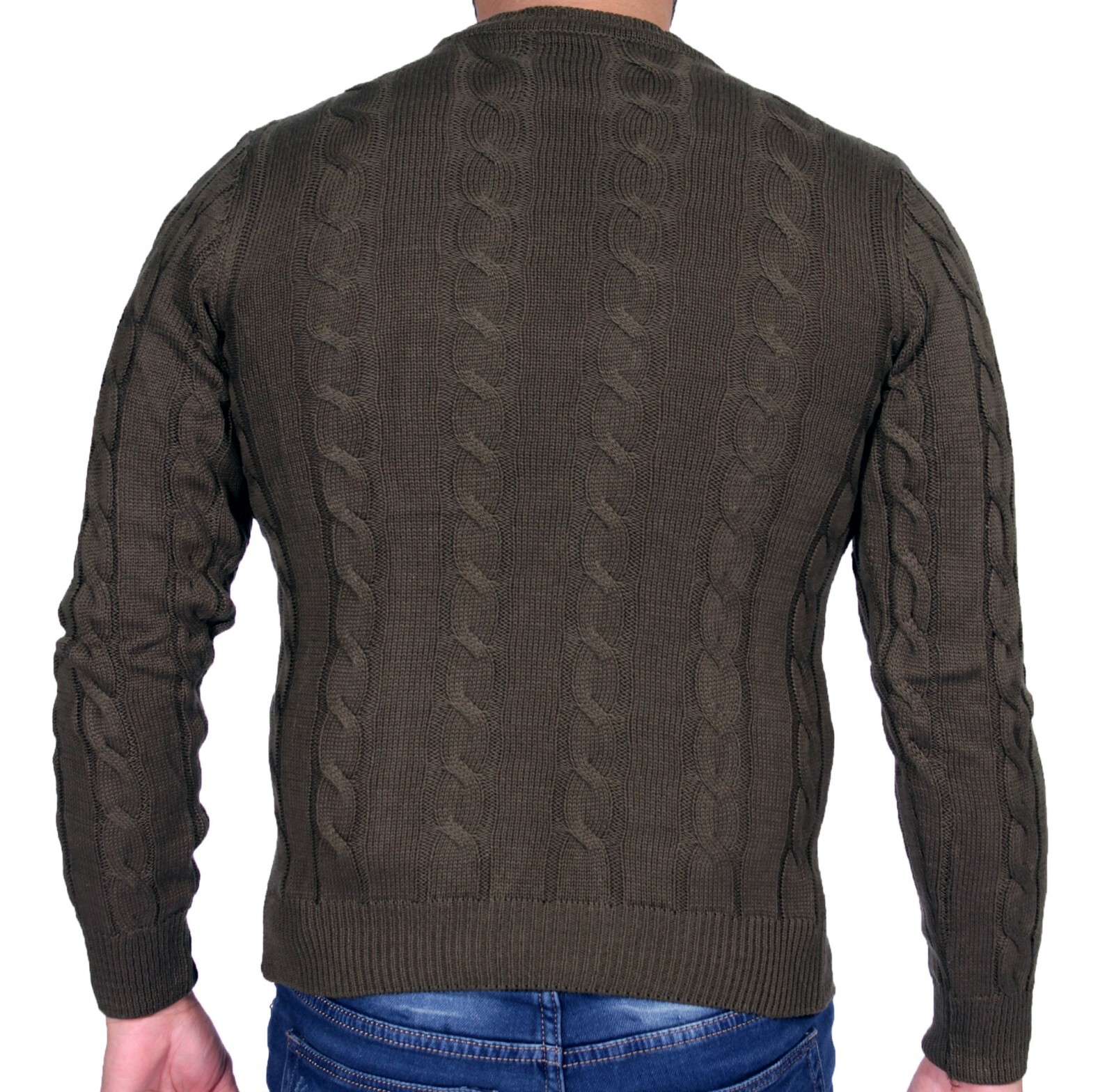 Darringls Herren Strickpullover Oversized Mit Skelett-Motiv - V-Ausschnitt Cardigan Im Vintage Look