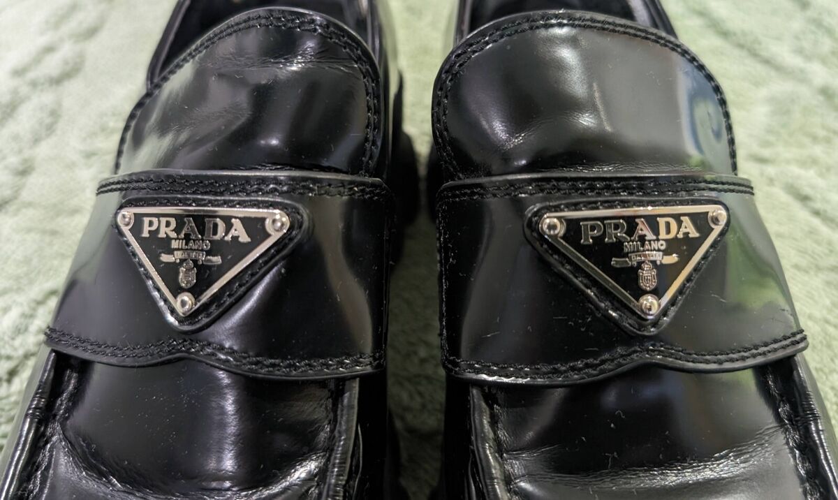 Prada Brushed Leather Monolith Loafers UK 38 | eBay Prada Brushed Leather Monolith Loafers UK 38 | eBay