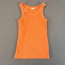 Alex Mill Sleeveless Tank Top Ribbed Orange Sm