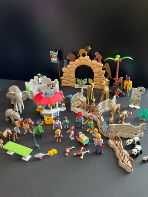 Playmobil Zoo City Life 6634 Animals Figures Accessories Lot