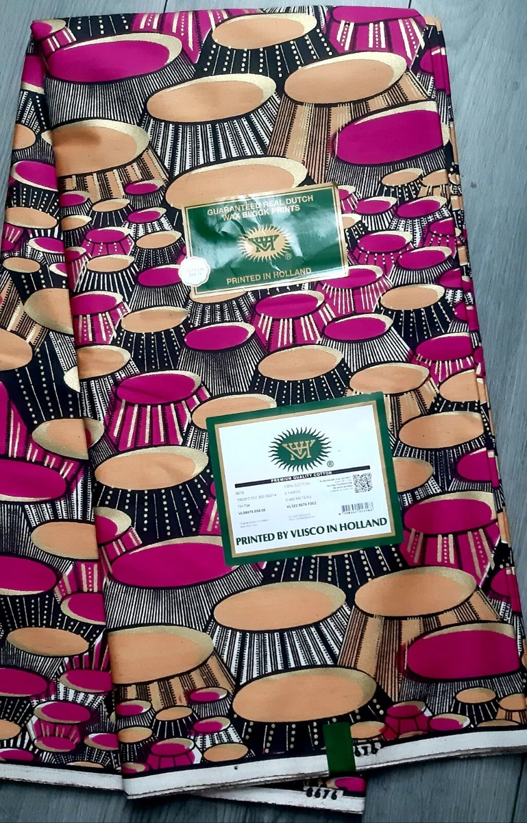 Dutch Wax Vlisco Hollandais 6yds cotton