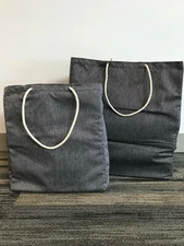 Reusable Foldable 2 Tote Bag Set - Perfect for Groceries, Storage, Car, Gift Bag