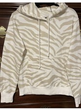 Uggs Tatiana Hoodie Zebra Soft Cozy Sweatshirt size XL, Retail 118.00