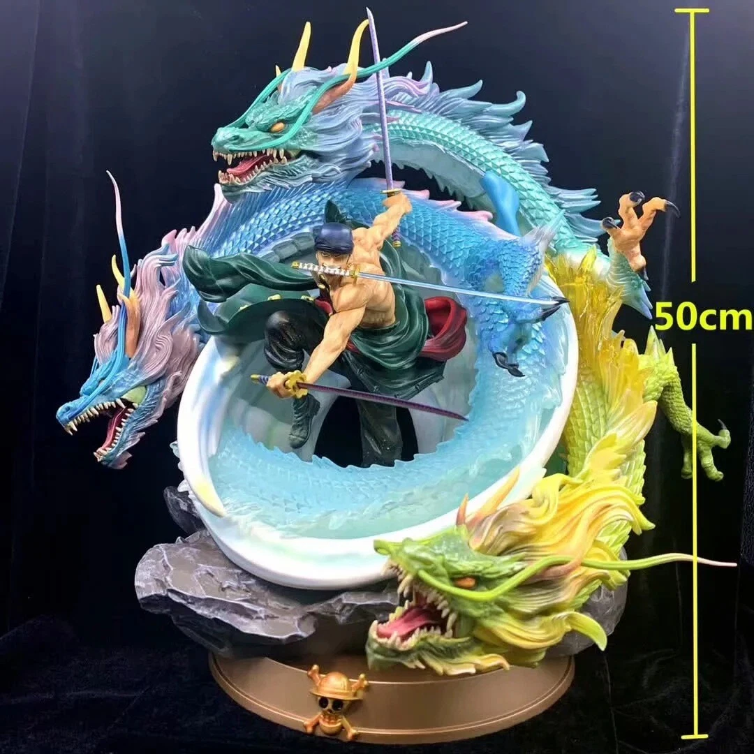 Black Pearl Studio One Piece Zoro Tornado Huge Figure 20in Statue