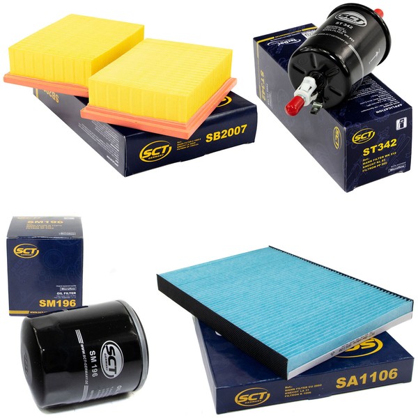 Filter Set SCT Kraftstoff- ÖL- Luft- Innenraum- FüR Seat Arosa VW Lupo 1.0 6H-image