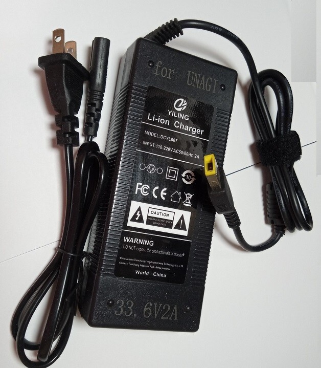 🔥33.6v AC DC Adapter battery Charger For Unagi Model One E350 E500