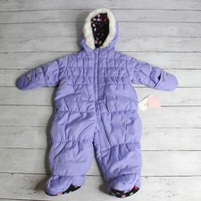 London Fog Baby Girl's Winter Snowsuit Size 3 6 Months 1 Piece Bunting
