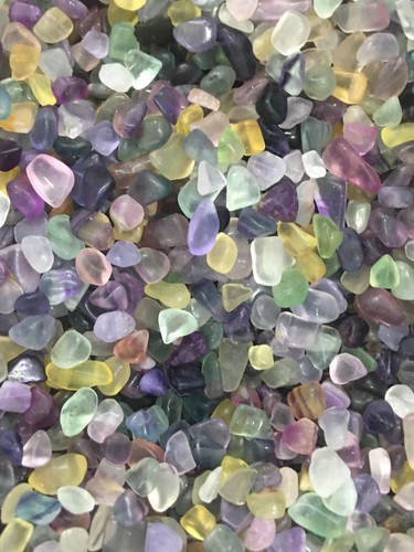 2.2LB Natural fluortie gravel Quartz crystal Reiki healing gift - Picture 3 of 11