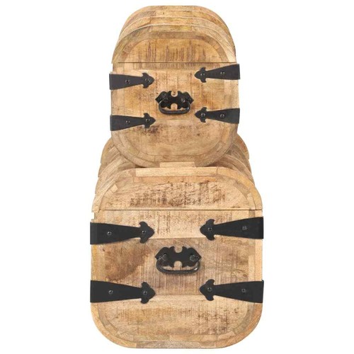 Ventes exceptionnelles 2397066 Bauli 2 pz in Legno Massello di Mango