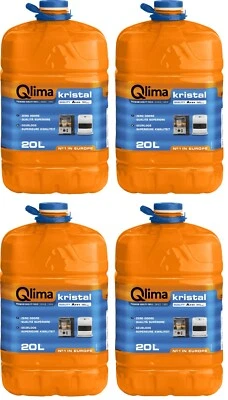 Combustibile liquido stufe,4 taniche Qlima Kristal da 20 lt, INODORE qualità top