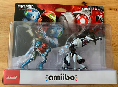 Nintendo amiibo Metroid Dread - Samus and E.M.M.I. Figures (2 Pack Set)