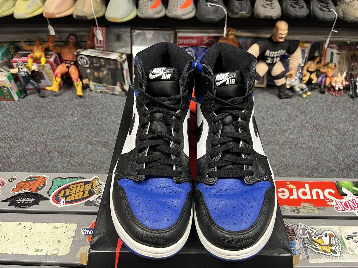 Air Jordan 1 High Royal Toe 2020 Size 10.5 Used Rare Retro Air Jordan 1 High Royal Toe 2020 Size 10.5 Used Rare Retro