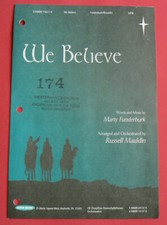 We Believe,Christmas anthem,Marty Funderburk/Mauldin 2000 Word sheet music SATB