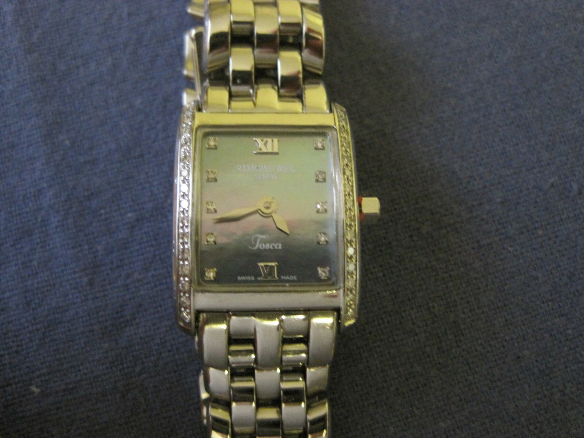511 ladys stainless steel RAYMOND WEIL tosca 40 diamond quartz