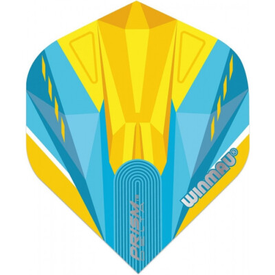 Winmau Flights Prism Delta Yellow & Blue, Shape: Standard #2, 100 micron